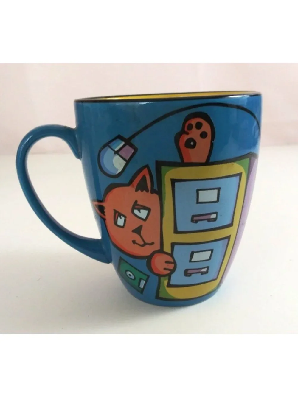 2000 Xpres House Kats By Nolan Ball Of Yarn Novelty Coffee Cup